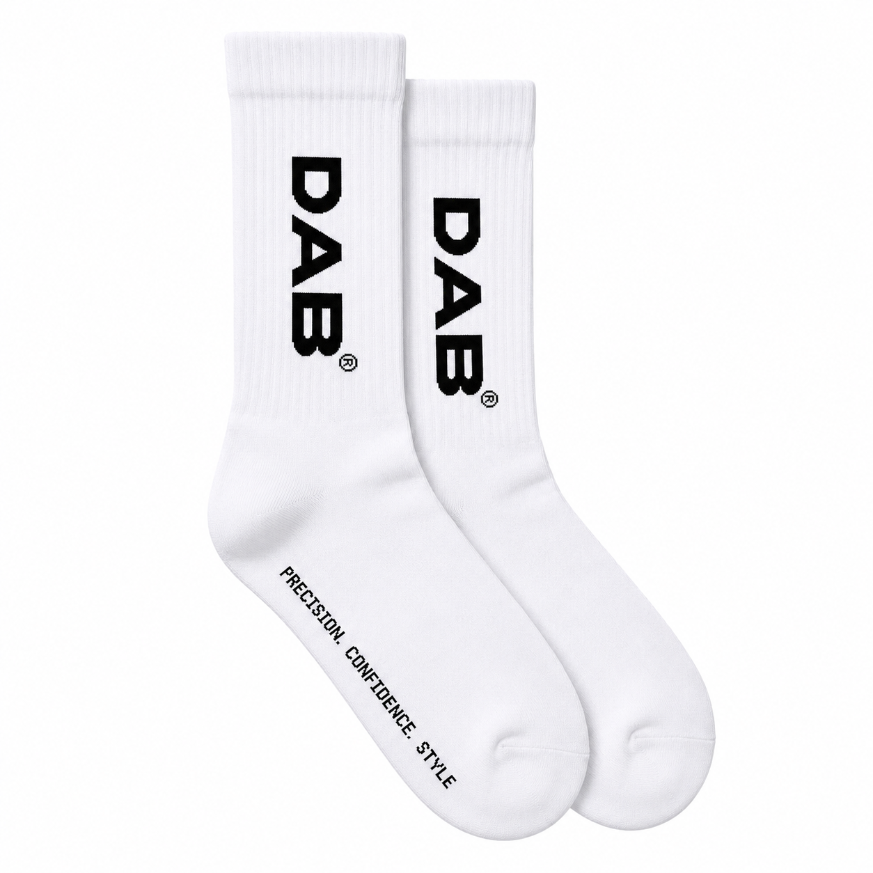 DAB Core Crew Socks – White (3 Pack)