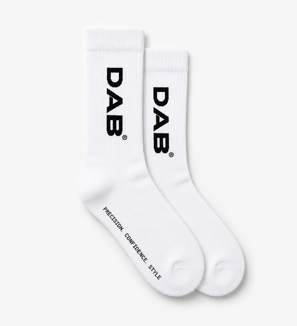 DAB Core Crew Socks – White (3 Pack)