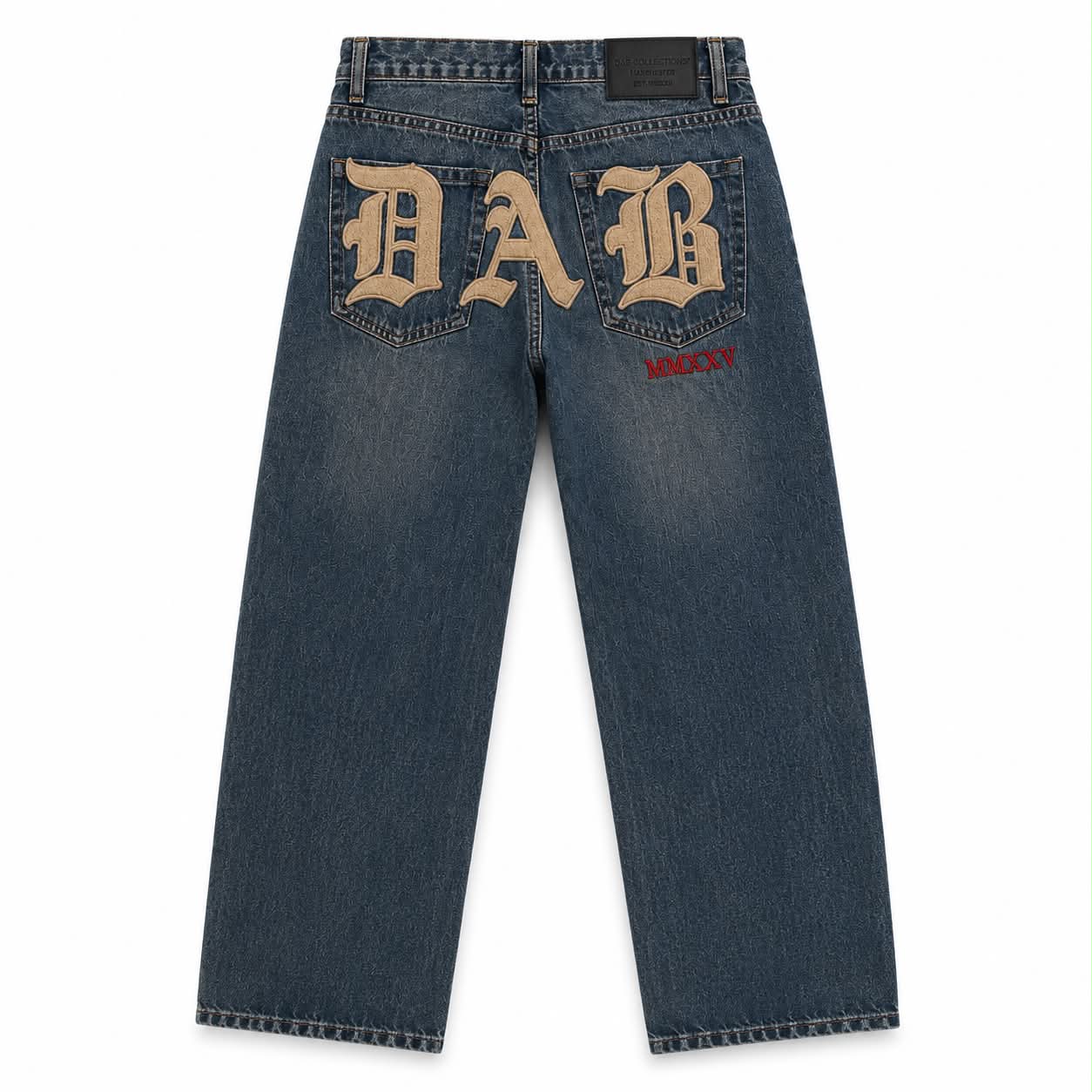 DAB Heritage Wide Leg Jeans – Vintage Blue