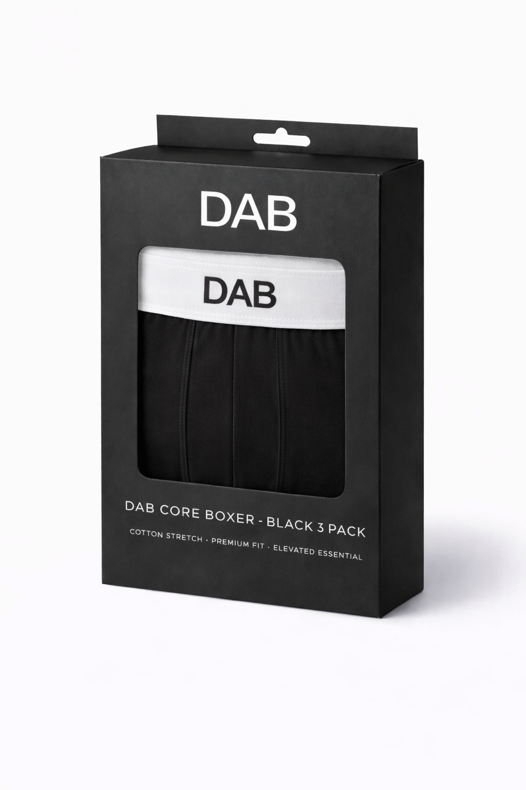 DAB Core Boxer – Black (3 Pack)
