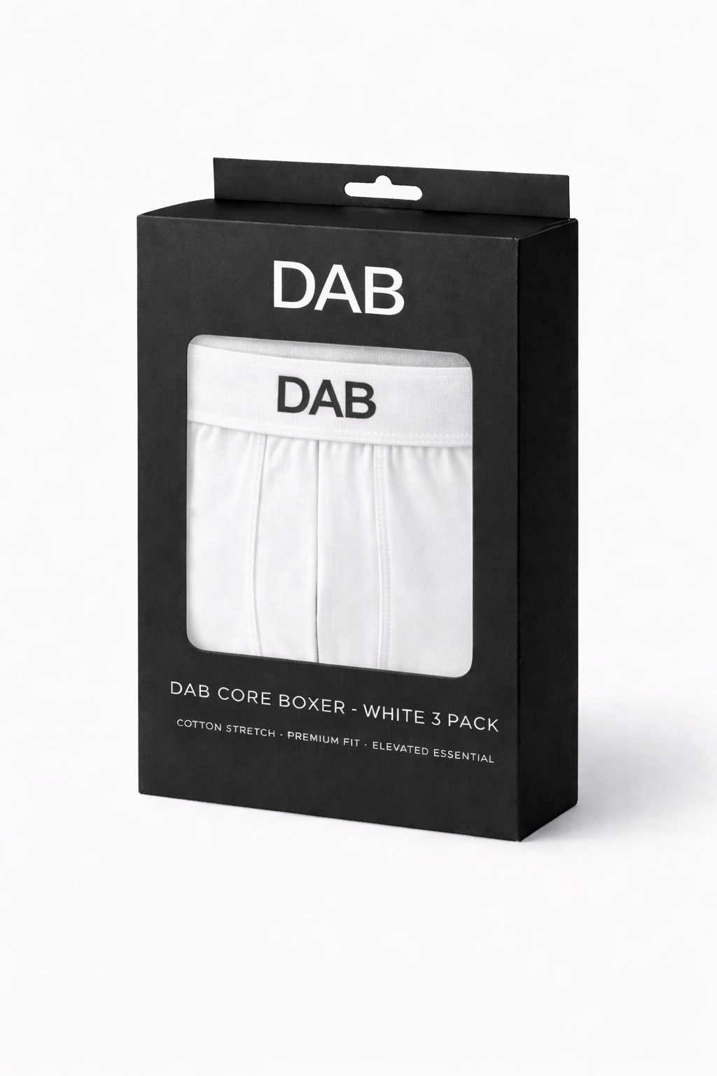 DAB Core Boxer – White (3 Pack)