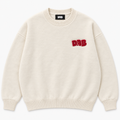 DAB Varsity Crest Crewneck – Cream