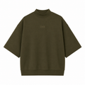 DAB Signature Mock Neck Tee – Olive