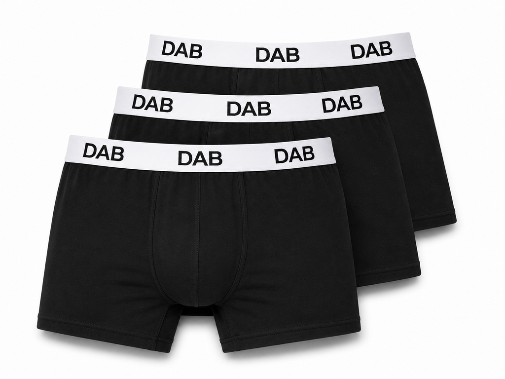 DAB Core Boxer – Black (3 Pack)