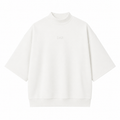 DAB Signature Mock Neck Tee – White