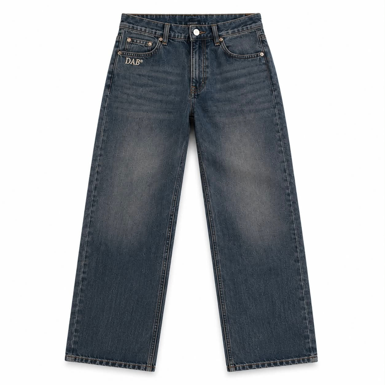 DAB Heritage Wide Leg Jeans – Vintage Blue