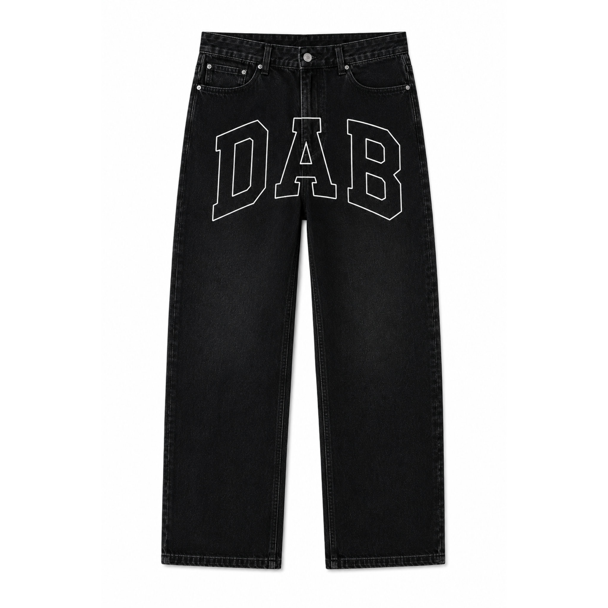 DAB Varsity Jeans – Washed Black